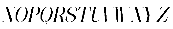 The Simple Editorial Italic Con Font UPPERCASE