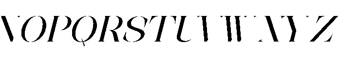 The Simple Editorial Italic Exp Font UPPERCASE