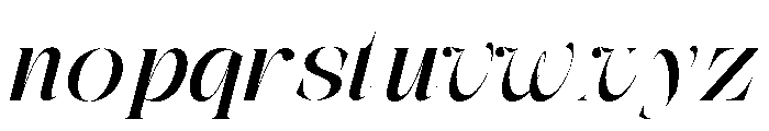 The Simple Editorial Italic Exp Font LOWERCASE