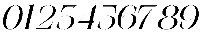 The Simple Editorial Italic Reg Font OTHER CHARS