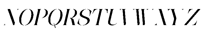 The Simple Editorial Italic Reg Font UPPERCASE