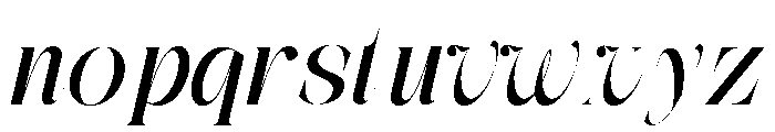 The Simple Editorial Italic Reg Font LOWERCASE