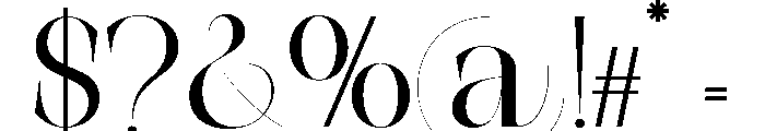 The Simple Editorial Regular Font OTHER CHARS