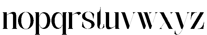 The Simple Editorial Regular Font LOWERCASE