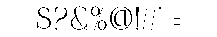 The Simple Font OTHER CHARS