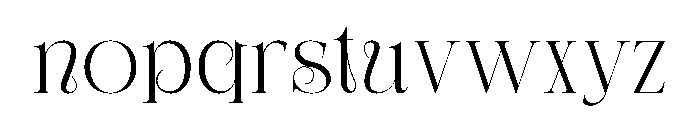 The Simple Font LOWERCASE