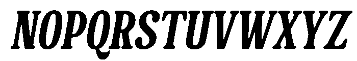 The Simplie Italic Font UPPERCASE