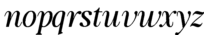 The Snuffle Solstice Italic Font LOWERCASE