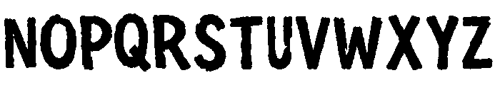 The Sunday Atelier Rough Reg Font UPPERCASE