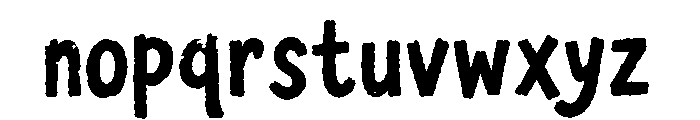 The Sunday Atelier Rough Reg Font LOWERCASE