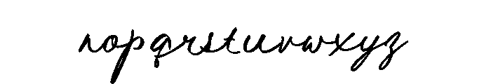 The Sunday Cottage Script Reg Font LOWERCASE