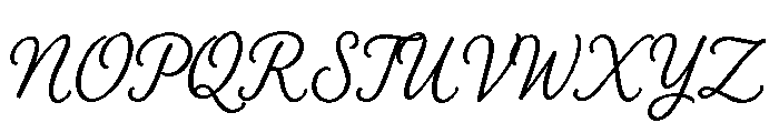 The Sunny Field Script Regular Font UPPERCASE