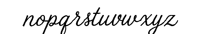 The Sunny Field Script Regular Font LOWERCASE
