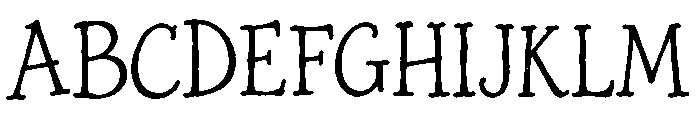 The Sunny Field Serif Regular Font UPPERCASE