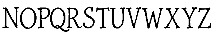 The Sunny Field Serif Regular Font UPPERCASE