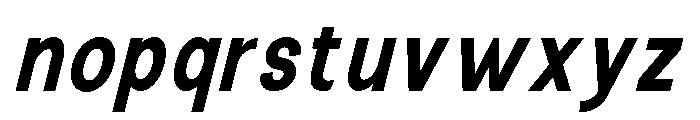 The Talk ExtBd Cond Ita Font LOWERCASE