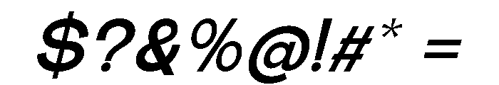 The Talk ExtBd Exp Ita Font OTHER CHARS