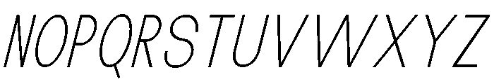 The Talk ExtLt Cond Ita Font UPPERCASE