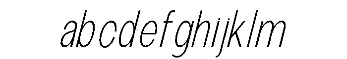 The Talk ExtLt Cond Ita FONT