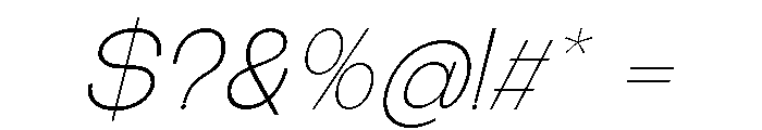 The Talk ExtLt Exp Ita Font OTHER CHARS