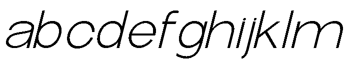 The Talk Light Expanded Italic FONT