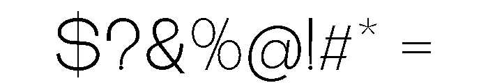 The Talk Light Expanded Font OTHER CHARS
