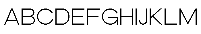 The Talk Light Expanded Font UPPERCASE
