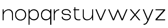 The Talk Light Expanded Font LOWERCASE