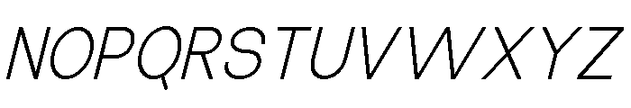 The Talk Light Italic Font UPPERCASE