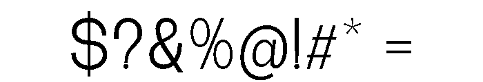 The Talk Regular Font OTHER CHARS