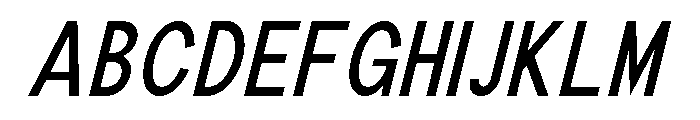 The Talk SemBd Cond Ita Font UPPERCASE
