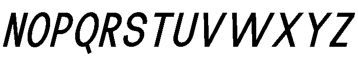 The Talk SemBd Cond Ita Font UPPERCASE