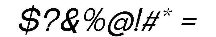 The Talk SemBd Exp Ita Font OTHER CHARS