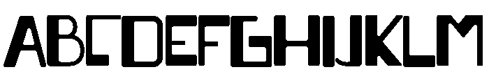 The Thick Font UPPERCASE