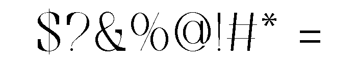 The True Collage Font OTHER CHARS