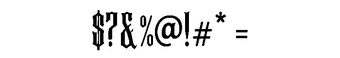 The Vandalor Font OTHER CHARS