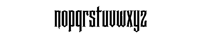 The Vandalor Font LOWERCASE