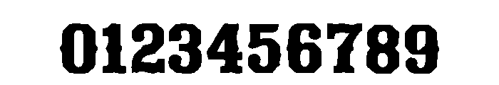 The Western Regular Font OTHER CHARS