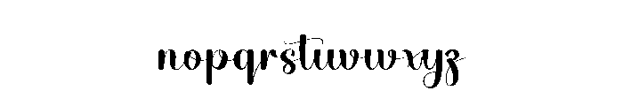 The Wistle Font LOWERCASE