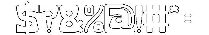 The Writer-Hollow Font OTHER CHARS