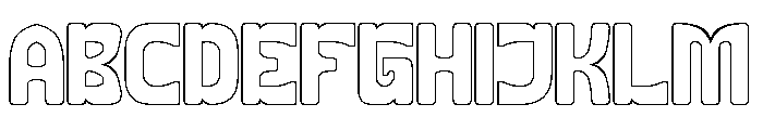 The Writer-Hollow Font UPPERCASE