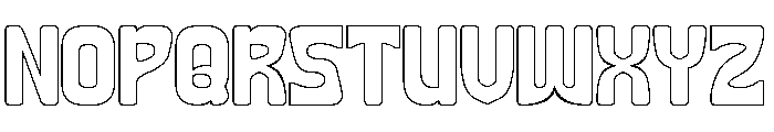 The Writer-Hollow Font UPPERCASE