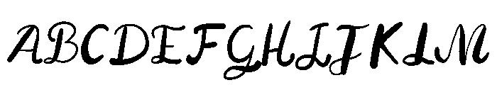 The letter Font UPPERCASE