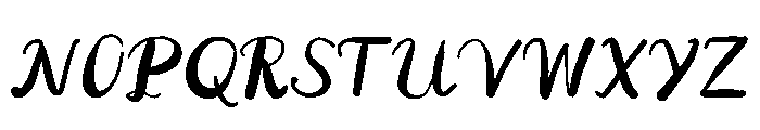 The letter Font UPPERCASE