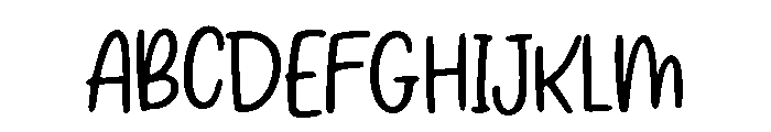 TheAlphabetYoubie-Regular Font UPPERCASE