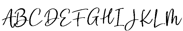 TheAlphabetYoubie-ThinScript Font UPPERCASE