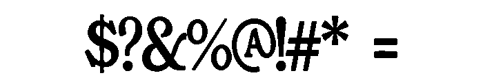 TheBalerus Font OTHER CHARS