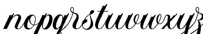 TheBeautyShine-Regular Font LOWERCASE