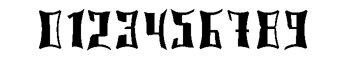 TheHorror Font OTHER CHARS