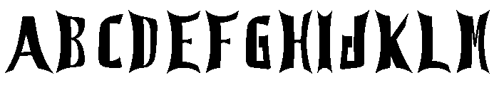 TheHorror Font UPPERCASE